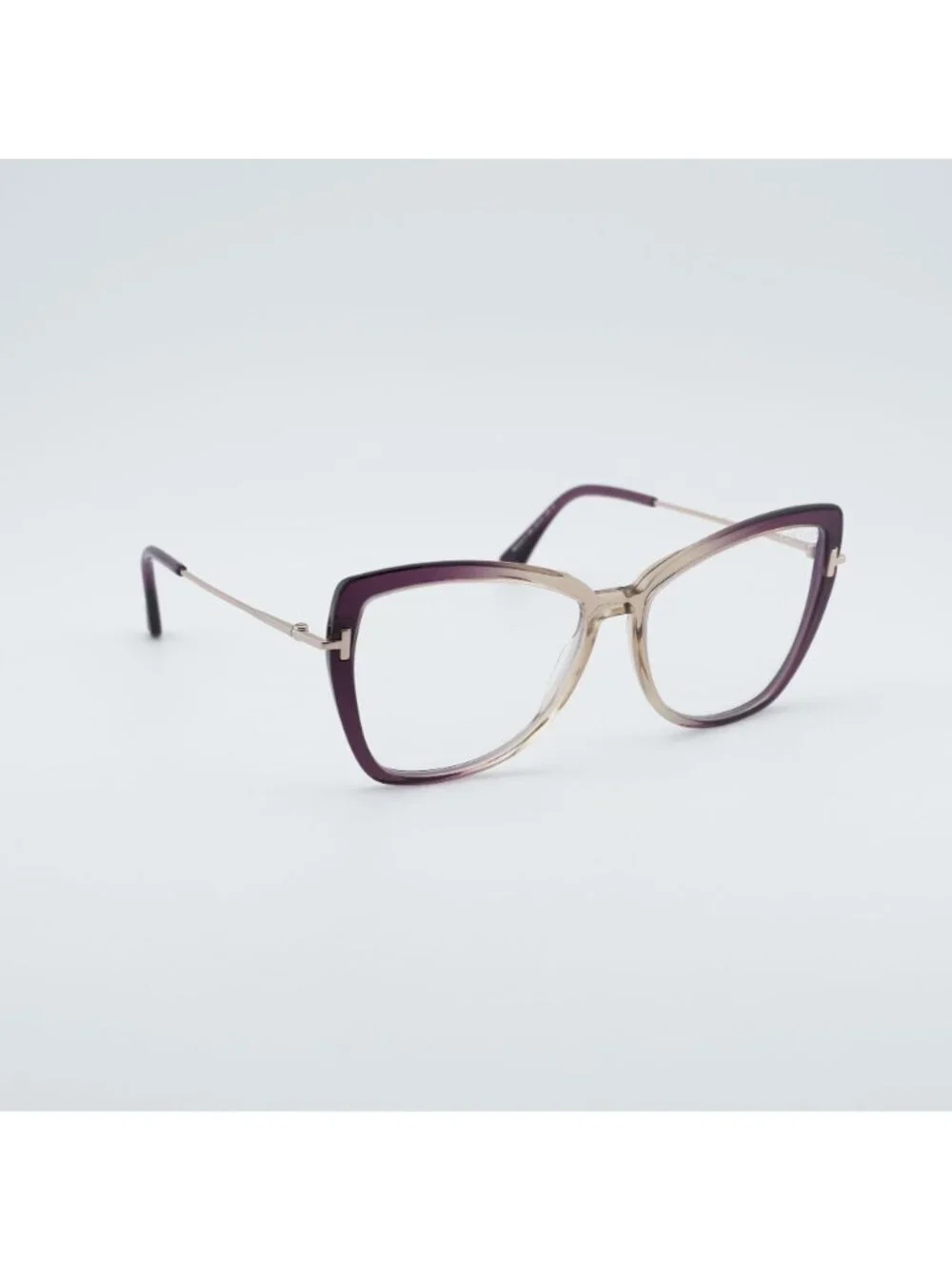 Tom Ford FT5882-B 083 Eyeglasses Violet / Gold 55mm Butterfly Frame